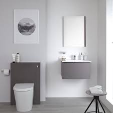 Milano oltre 300 idraulici per wc vicino a te. 600 Mm Wc Unit Milano Oxley Bathroom Furniture Matte Grey
