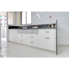 Grey tiles for kitchen beautiful home projects pinterest via pinterest.com. Kaka Rectangular White Pvc Kitchen Cabinet Rs 2700 Square Feet Kaka Industries Private Limited Id 6774052762