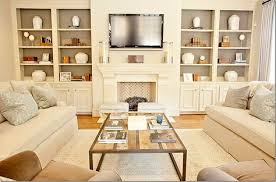Shelving Around Fireplace Best Modern Fireplace Design Ideas Modern Living Room Design With White Sectional Sofa Feat Cushions And Gla Home Living Room Home Decor Traditional Family Rooms