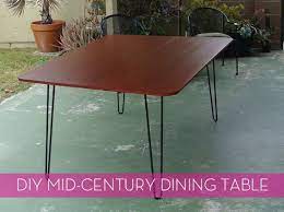 Build a double pedestal modern farmhouse dining table. How To Make A Diy Mid Century Modern Dining Table Midcentury Modern Dining Table Modern Dining Table Diy Kitchen Table