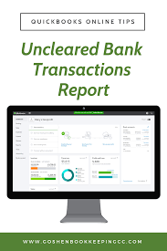 Uncleared Bank Transactions Report In Quickbooks Online Quickbooks Online Quickbooks Tech Apps