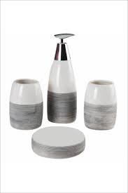 Fame Kitchen 4 Parca Seramik Sivi Sabunluk Banyo Seti Trendyol Seramik Banyo Setleri Banyo