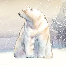 Hand Drawn Polar Bear In The Snow Watercolor Style Vector Free Image By Rawpixel Com Bear Watercolor Bear Illustration Polar Bear Art