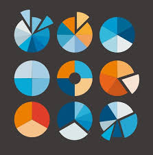 Pie Chart Vector Set Vector File For Free Download Now