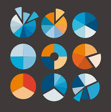 pie chart vector set vector file for free download now