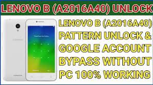 Reset frp waiting for phone in brom mode. Lenovo A2016a40 Pattern Unlock A2016a40 Hard Reset Lenovo A2016a40 Frp Bypass Youtube