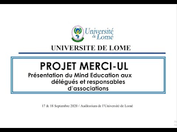 Togo université de lomé about & contacts image gallery. Projet Merci Ul Universite De Lome Youtube