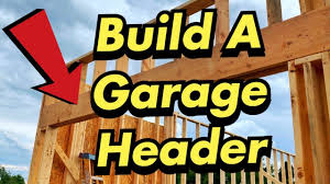 Double garage door sizes are typically 16 x 7 feet, 14 x 7 feet and 12 x 7 feet, and depending on the size of your vehicles, should hold two cars comfortably, or house one large vehicle. How To Build A Garage Door Header Youtube