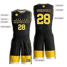 Basketball Jersey Design Black And Yellow Custom Black And Yellow Basketball Jersey Design Stitched Name And Numbers Logo 39 99 45 99 Custom Sports Jerseys Custom Basketball Basketball Jersey