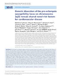 The chance of its beings a son is 50%. Pdf Genetic Dissection Of The Pre Eclampsia Susceptibility Locus On Chromosome 2q22 Reveals Shared Novel Risk Factors For Cardiovascular Disease