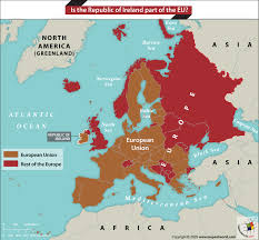 Is The Republic Of Ireland Part Of The Eu In 2020 Republic Of Ireland Europe Map The Republic