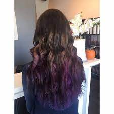 Black / dark brown to purple hair ombre color melt. Brown Purple Hair Ombre Novocom Top
