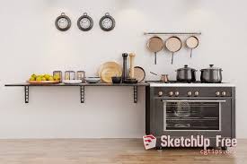 1644 kitchen accessories sketchup model