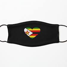 Face Mask Zimbabwe Heart Flag Face Covering Zimbabwe Mureza Wezimbabwe By Gracetee Redbubble In 2021 Flag Face Face Mask Heart Face