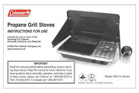 Check spelling or type a new query. Coleman 9921a Series Instructions For Use Manual Pdf Download Manualslib