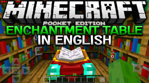 The language that is shown on the enchantment table actually comes from another video game. English Enchantment Table In 0 16 0 Mcpe Translated Enchantments Minecraft Pocket Edition Youtube