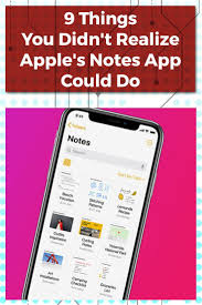 9 Things You Didn T Realize Apple S Notes App Could Do Apple Notes App Best Notes App Apple Notes