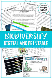 Biodiversity Digital Distance Learning In 2020 Distance Learning Second Grade Science Learning Google Classroom