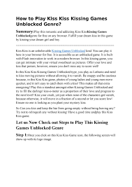 Play flash games at y8.com. Kiss Kiss Kissing Games Unblocked By Games4html5 Issuu