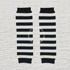 Black And White Stripe Baby Leg Warmers Or Arm Warmers Oh Silly Baby