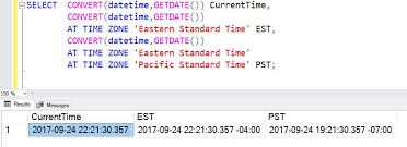 Est is the short way of referring to eastern standard time (north america). Sql Server Simple Explanation Of At Time Zone Feature Sql Authority With Pinal Dave