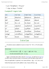 Verb Tenses In Tamil