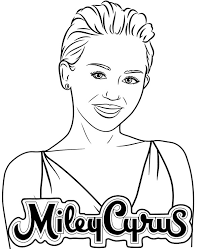 Click on any miley cyrus coloring pages below to enlarge it (will open in a new window). Printable Miley Cyrus Image For Coloring