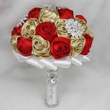 Why spend so much on bridal bouquets when you can make one yourself.in this video, i will show you how i made this for one of my sweet customers. Custom Made Red And Champagne Wedding Bouquets Colorful Romantic Bridal Bouquets With Crystal Pearls Cheap Bridesmaid Flowers From Verawu 47 73 Dhgate Com