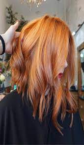 When Coppery Red Gives You More And More Attractive Look In 2019 Coral Hair Hair Color Orange Coral Hair Color