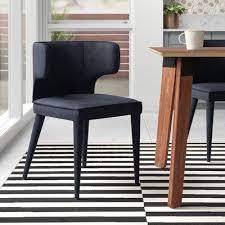Modern Rustic Interiors Dion Upholstered Dining Chair Upholstery Color Black Dining Chairs Rustic Dining Chairs Dining Chair Upholstery