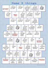 Some of the worksheets displayed are 10 4 10 ks2 grammar and punctuation revision, year 6 spag revision, spagpracticetest grammarpunctuationandspelling, ks2 grammar punctuation spelling 10 4 10, year 4 entry into year 5 25 hour revision booklet english, english, from now on you will have a combination of subjects. Board Game Name 3 Things Worksheet Free Esl Printable Worksheets Made By Teachers Grammar Games Teaching English Lessons