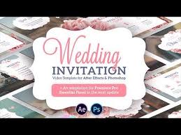 Template undangan pernikahan ini juga berbentuk vektor dengan format psd, cdr, eps serta ai yang bisa anda rubah dan modifikasi sesuka hati. Wedding Invitation After Effects Template Ae Templates Youtube