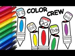 The magical crayons of the color crew introduce everyday items organized by the shades of the rainbow (and more!) to help children begin to identify colors in their world—all on sturdy pages. Coloring Pages Color Crew How To Paint Color Crew S Pencils Color Toys For Kids Youtube