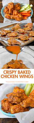 Crispy Baked Chicken Wings Yellowblissroad Com Recipe Chicken Wing Recipes Crispy Baked Chicken Wings Crispy Baked Chicken