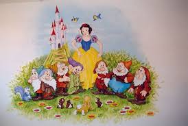 Sneeuwwitje Achterkant Kroon Cartoon Snow White Character