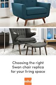 Choosing The Right Swan Chair Replica For Your Living Space Living Spaces House Design Mid Century Furniture