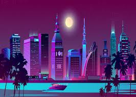 Windows, playstation 2, xbox, ios, androidreleased in jp: Gta Vice City Neon Vipe Poster By Stupidcanvas Displate