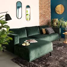 4x6 Sofa Compact Corner Sofa 275 Cm Dark Green Velvet 4x6 Compact Corner Dark Green S In 2020 Green Sofa Living Room Green Sofa Living Green Couch Living Room