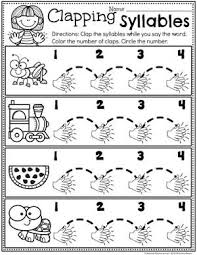 Clapping Syllables Worksheet For Kindergarten Syllables Syllablesworksheets Kindergartenworks In 2020 Syllable Worksheet Syllables Activities Syllables Kindergarten