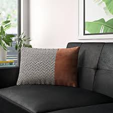 As such, consider arranging pillows on every sofa seat, so that everyone gets the benefit of extra comfort. Leather Suede Pillows
