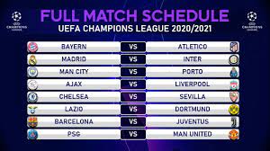 The latest table, results, stats and fixtures from the 2020/2021 uefa champions league season. Match Schedule Uefa Champions League 2020 2021 Group Stage Youtube