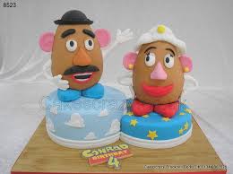 Mr And Mrs Potato Head Cake Http Www Cakescrazy Co Uk Details Mr And Mrs Potatohead Cake 8523 Html Gateau Personnalise Gateau Anniversaire Gateau