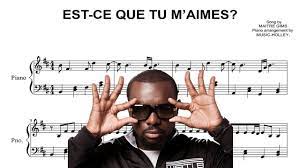 .m'aimes (clip officiel) retrouve toute la discographie de maître gims : Maitre Gims Est Ce Que Tu M Aimes Easy Piano Sheet Music Youtube