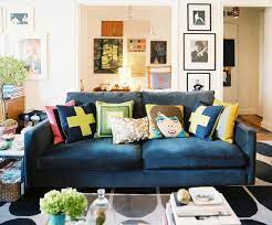 So if you're looking to put together a room with a modern. Blue Sofa Photos 13 Of 17