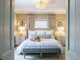 Design the headboard that will cover the wall from floor up to the windowpane and cover the window with blinds for peaceful sleep. 50 Ideas For Placing A Bed In Front Of A Window Small Master Bedroom Master Bedrooms Decor Bedroom Layouts