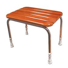 Tabouret De Douche A Lattes En Bois Latte Bois Bois Tabouret