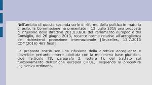 Recante modifica della direttiva 2005/36/ce relativa al riconoscimento delle qualifiche professionali e del regolamento (ue) n. La Proposta Di Rifusione Della Direttiva Accoglienza Ppt Scaricare
