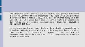 L 135/14 gazzetta ufficiale dell unione europea direttiva 2013/28/ue della commissione del 17 maggio 2013 recante modifica dell allegato ii della direttiva 2000/53/ce del parlamento europeo e. La Proposta Di Rifusione Della Direttiva Accoglienza Ppt Scaricare