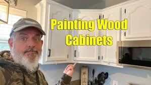 Alright, there is no before and after, but you c. Painting Oak Wood Cabinets White Youtube