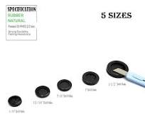 Pack De 6 Pasacables De Goma - Para Agujeros De 45 Mm - Sellado Y  Protección De Cables - Negro
